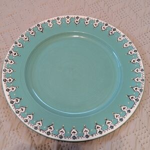 Anthropologie Elka Ayaka Dinner Plate Turquoise